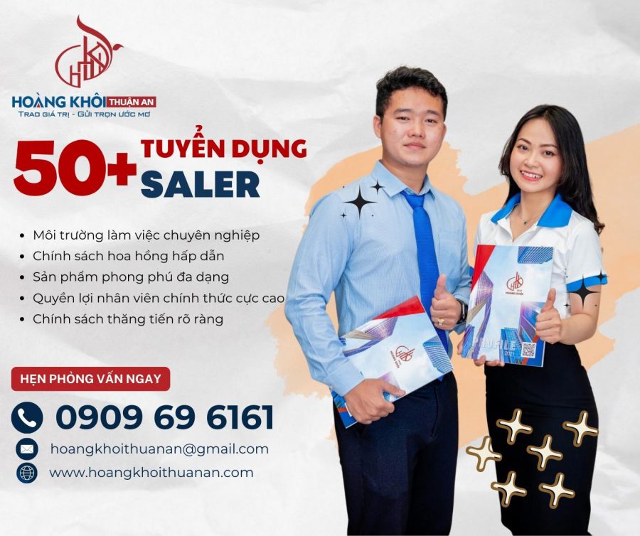 Tuyển dụng Đội Ngũ Kinh Doanh Bất Động Sản Cao Cấp tại Bình Dương - Hoang Khoi Finance